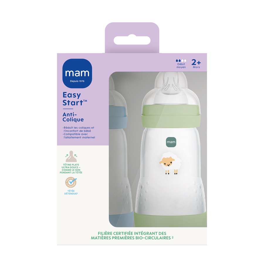 MAM BIB E ST A/COL OC+SAB D2 260ML