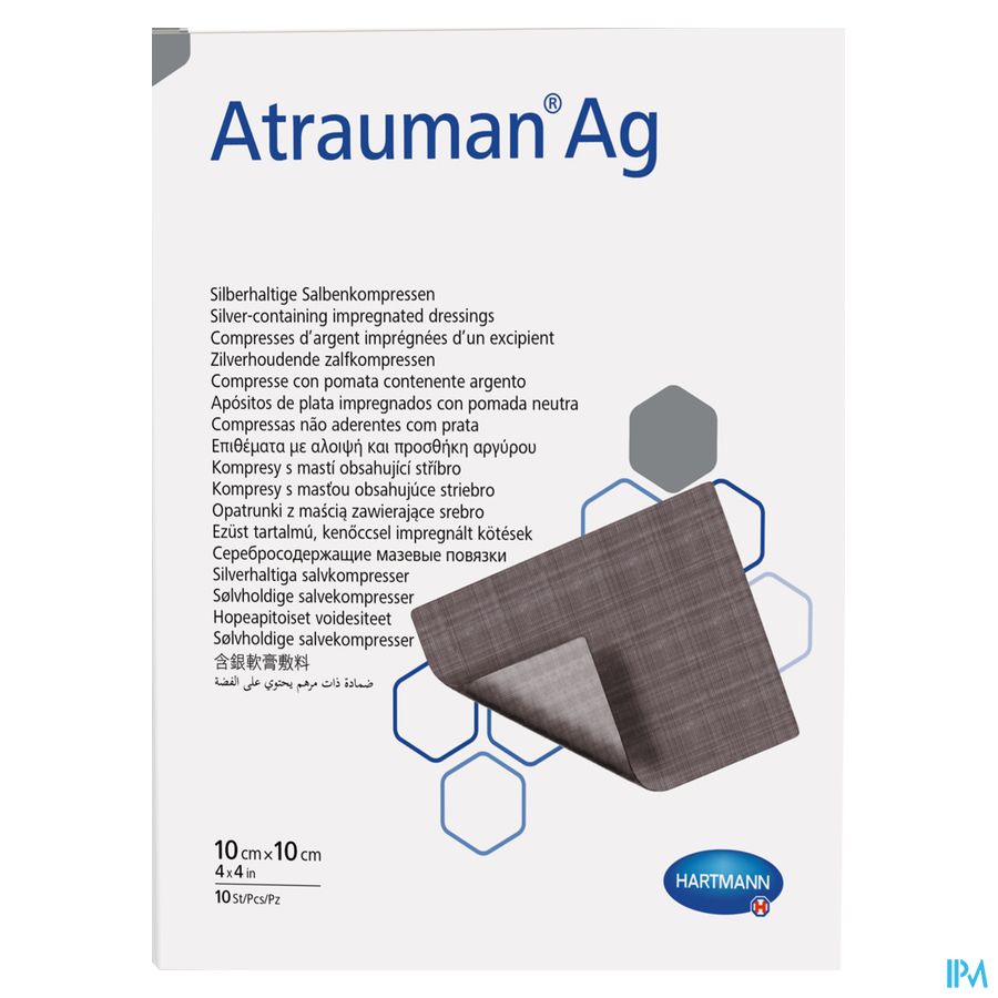 Atrauman Ag 10x10cm St. 10 P/s 2
