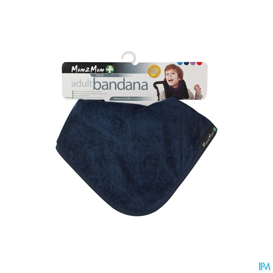 Bavoir Bandana Adulte Bleu Fonce Advys