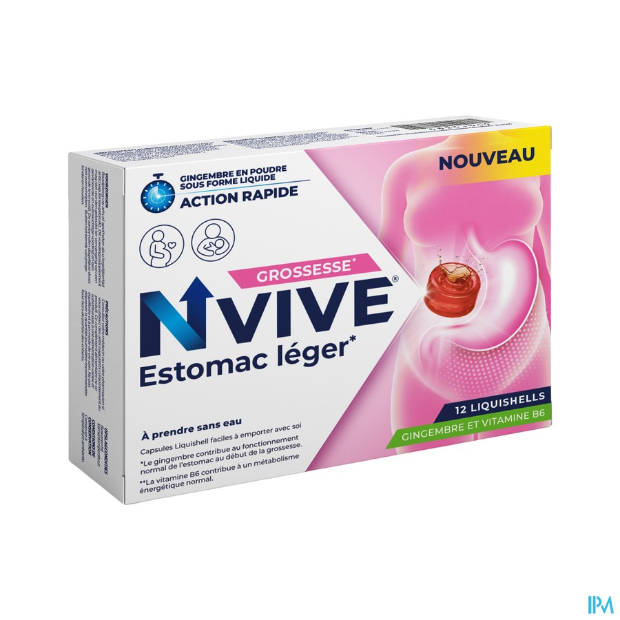 NVIVE ESTOMAC LEGER DEBUT GROSSESSE 12 LIQ COMP