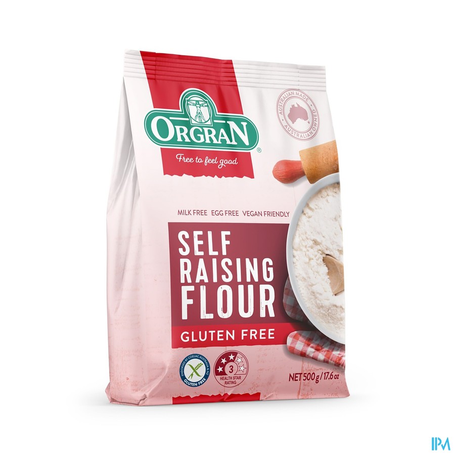 Orgran Zelfrijzende Bloem 500g 4124 Revogan