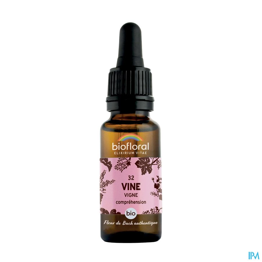 Biofloral Bachbloesem 32 Vine Wijnstok Bio 20ml