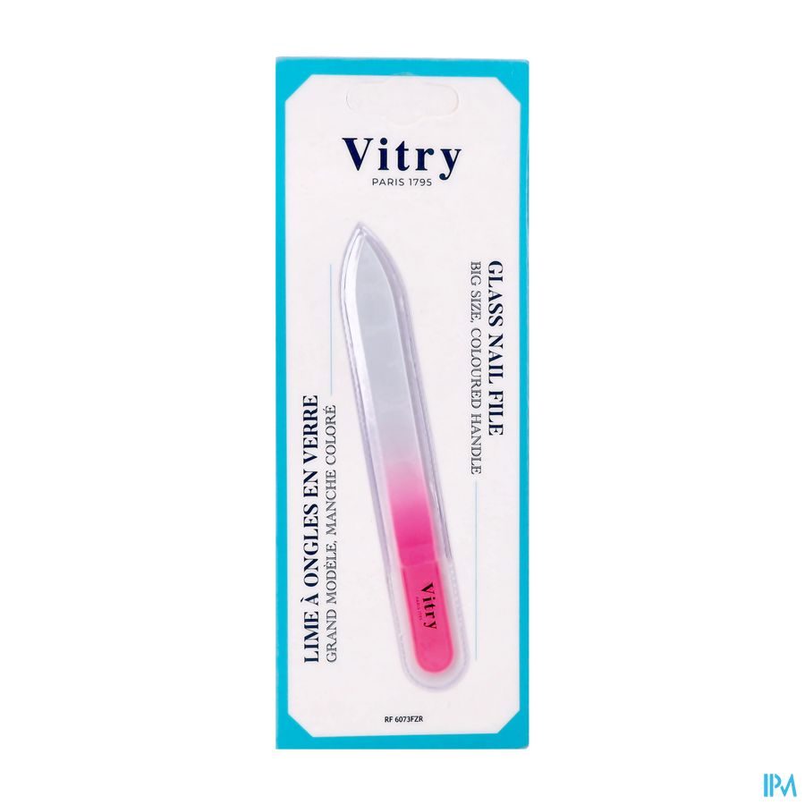 Vitry Glasvijl Heft In Fluo Roos