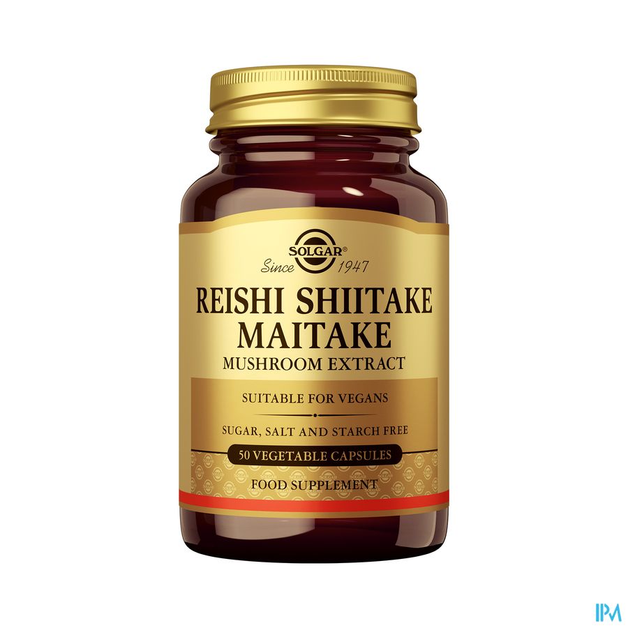 Reishi Shiitake Maitake Mushroom Extr. V-caps 50