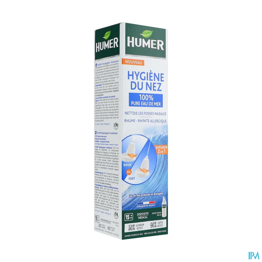 Humer Isotone Spray Volw. Dubbel.verstuiver 150ml