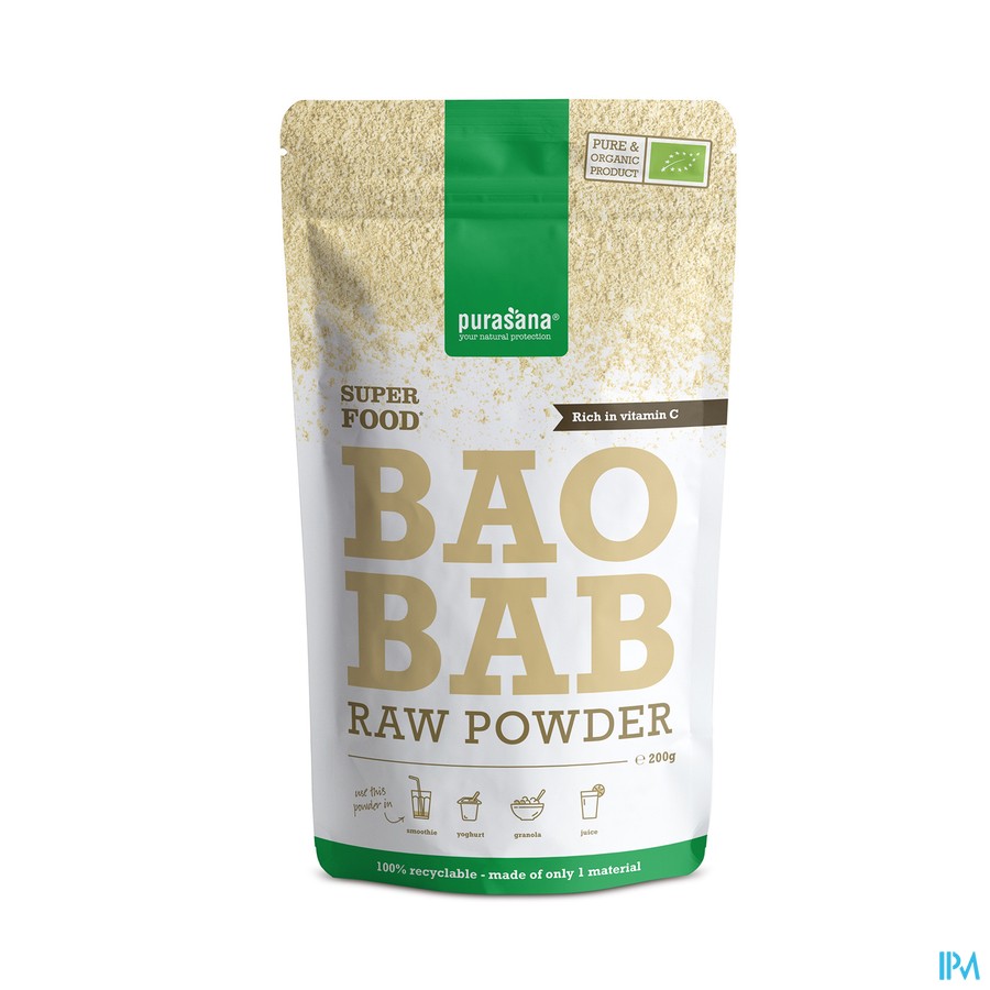Purasana Vegan Baobab 200g Be-bio-02