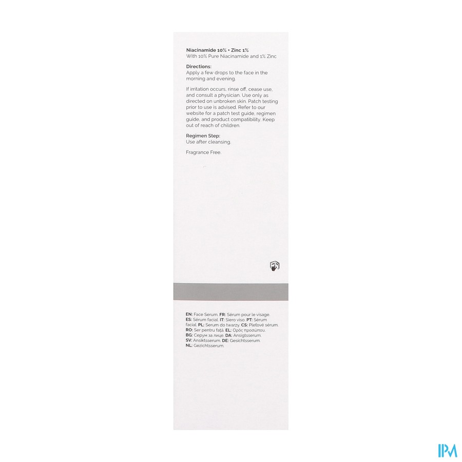 The Ordinary Niacinamide 10% + Zinc 1% 60ml