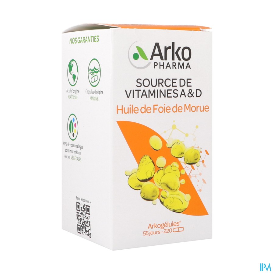 ARKOG HUILE FOIE MOR CAPS 220