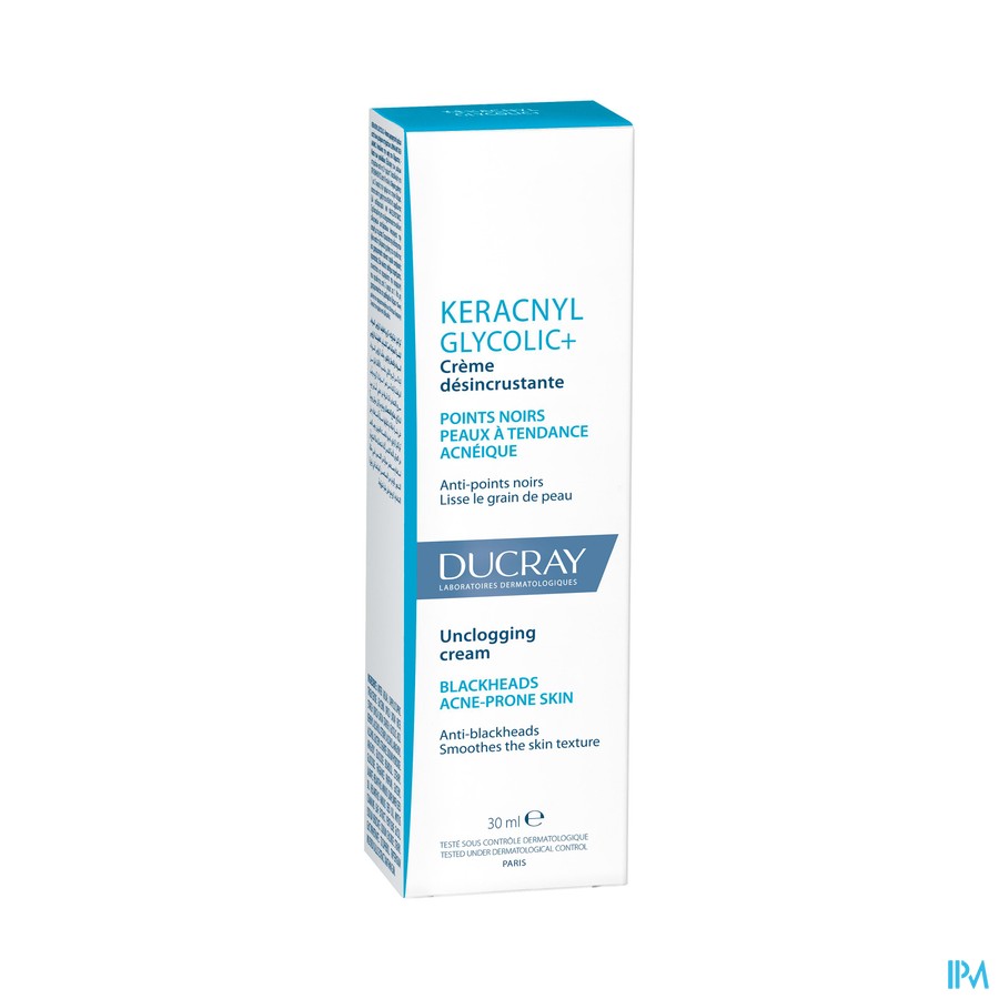 Ducray Keracnyl Glycolic+ Cr Tegen Zw.puntjes 30ml