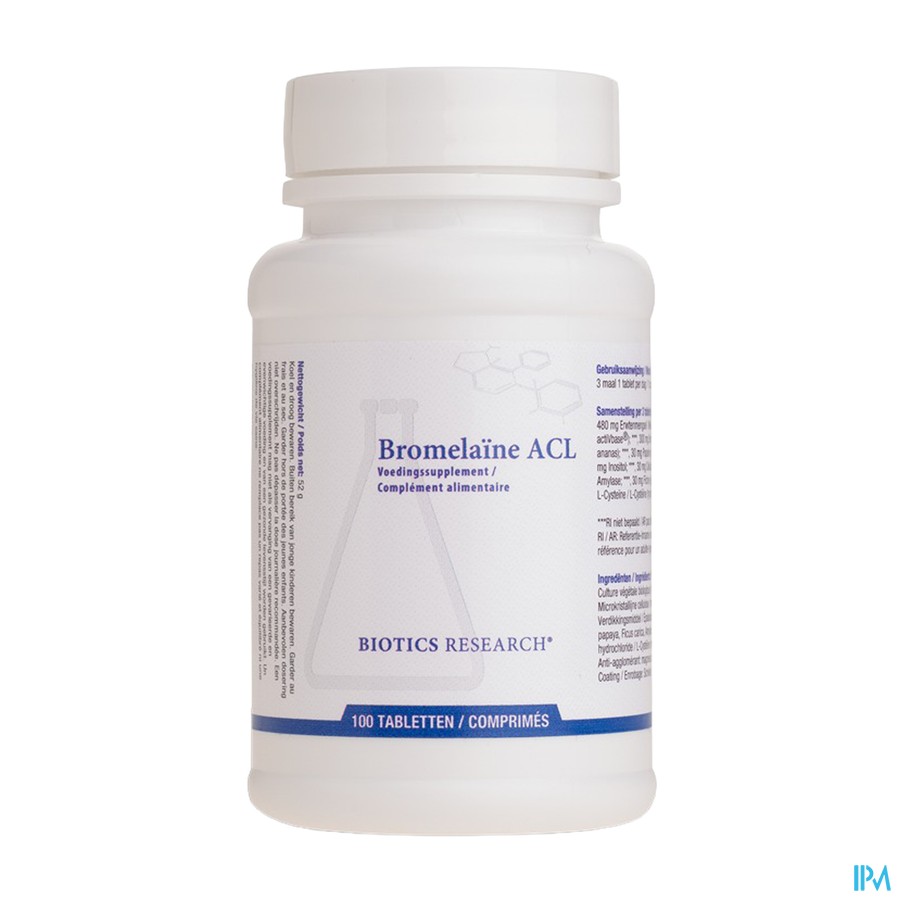 Bromelaine Acl Biotics Tabl 100