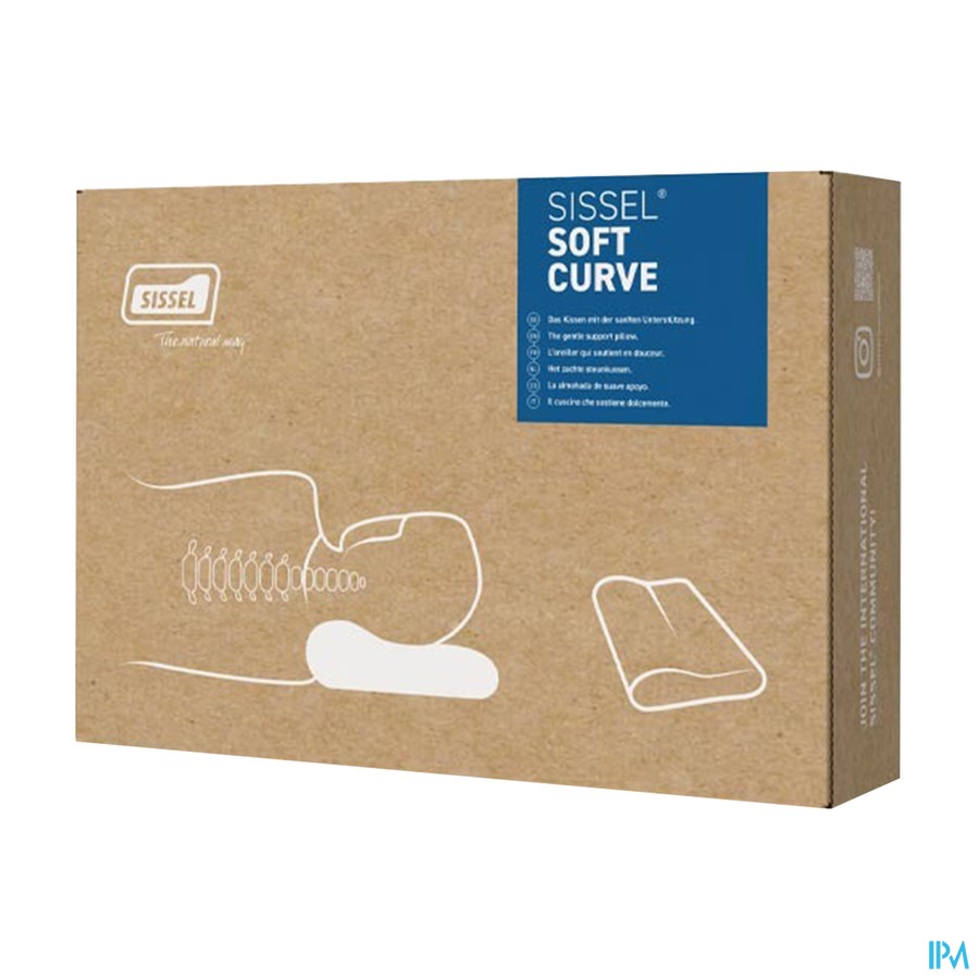 Sissel Soft Curve Compact Hoofdkussen+overtrek