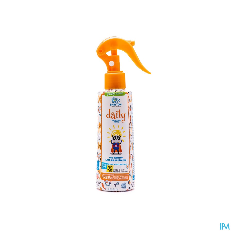 Babyton Natuurlijke Minerale Zonnecreme Spray200ml