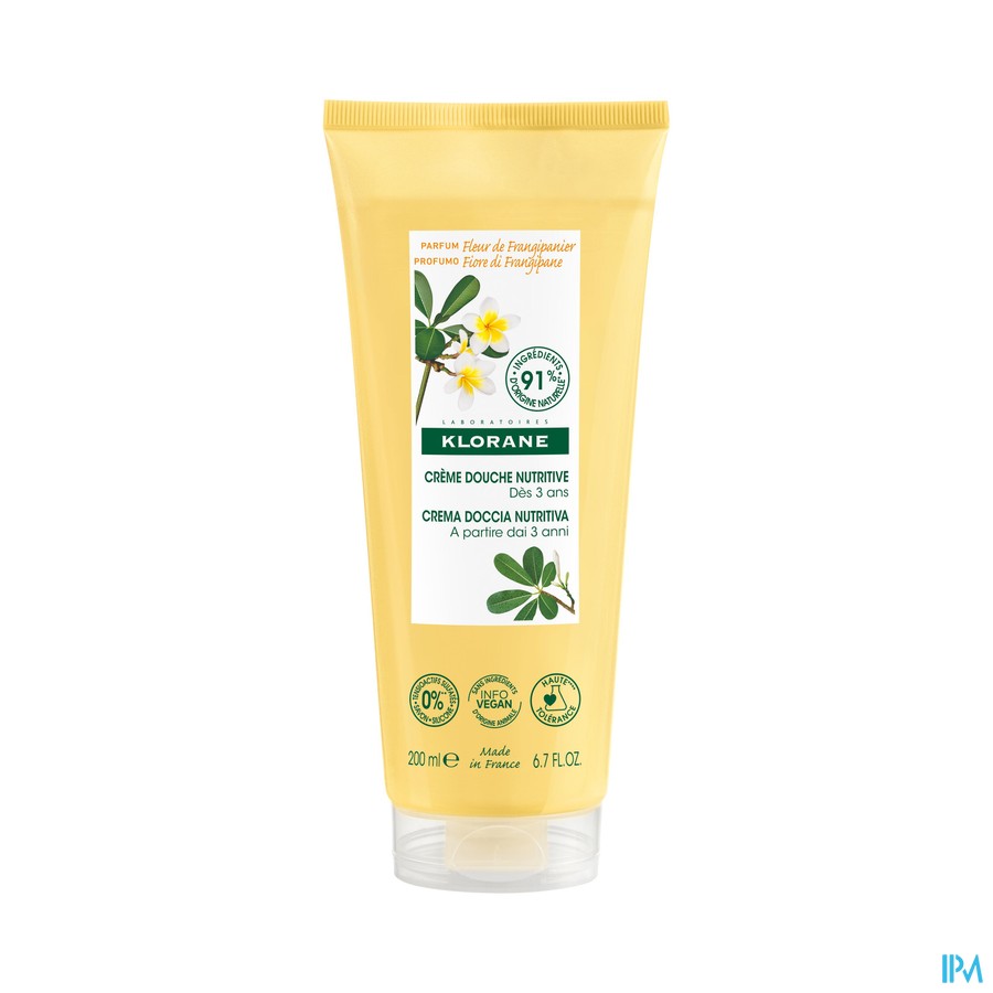 Klorane Lichaam Douchecr Plumeria 200ml Nf