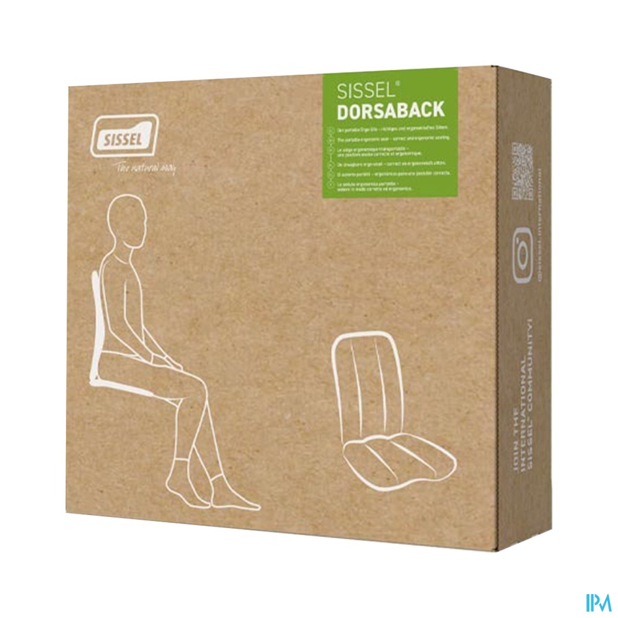 Sissel Dorsaback -pad Support Dos+assise Noir