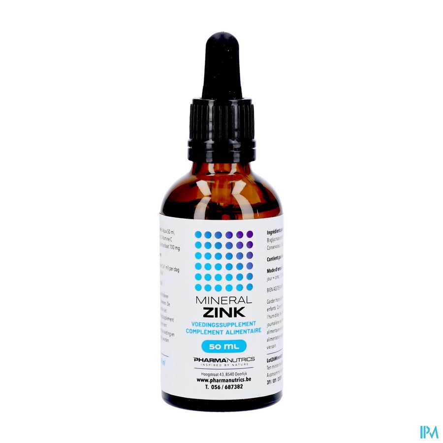Minerale Zinc Goutes 50ml Pharmanutrics
