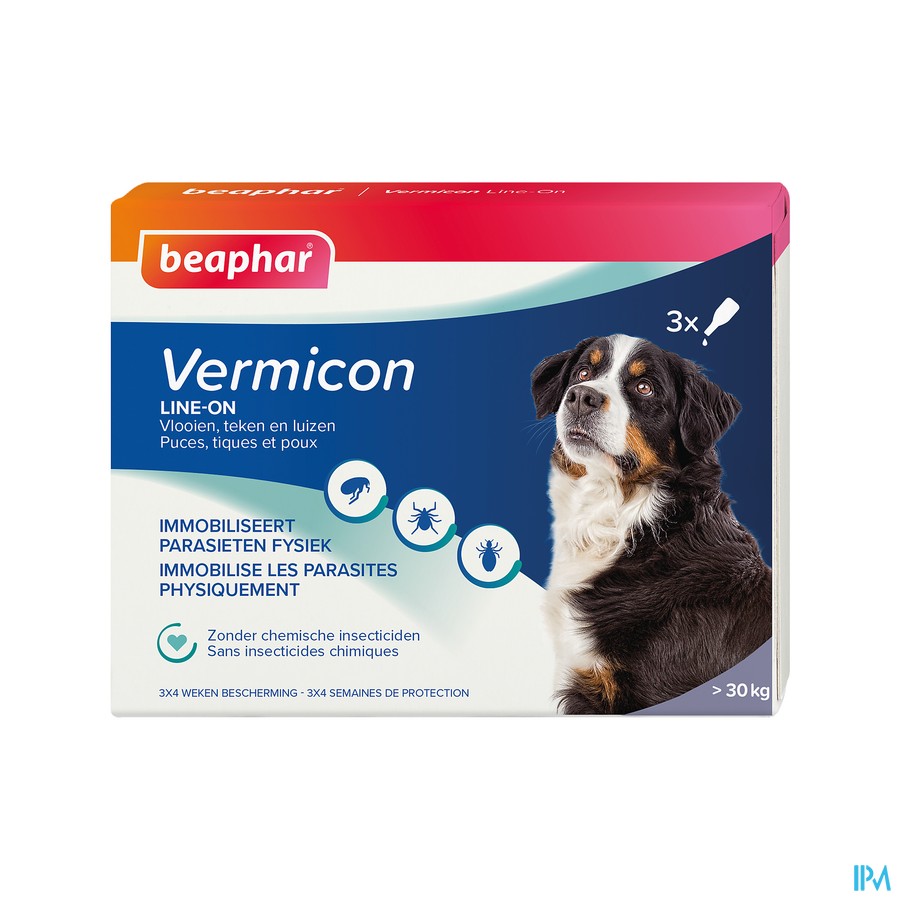 Beaphar Vermicon Line-on Grote Hond 3x4,5ml