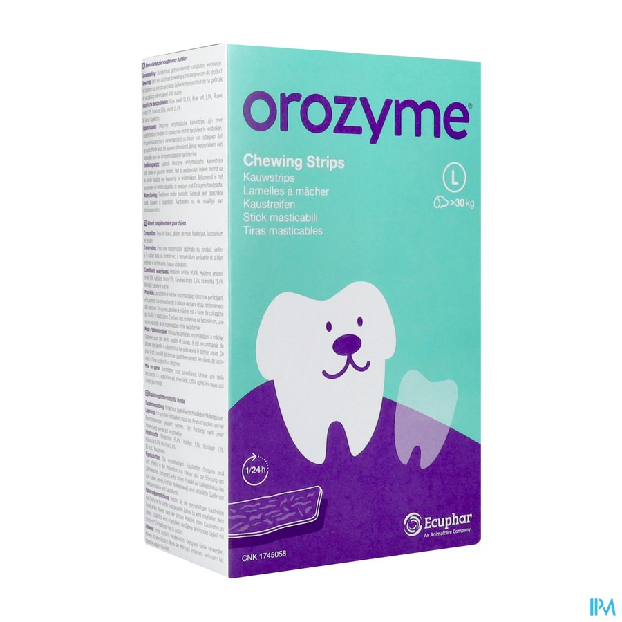 Orozyme Canine l Lamelle Enzym.chien >30kg 141g