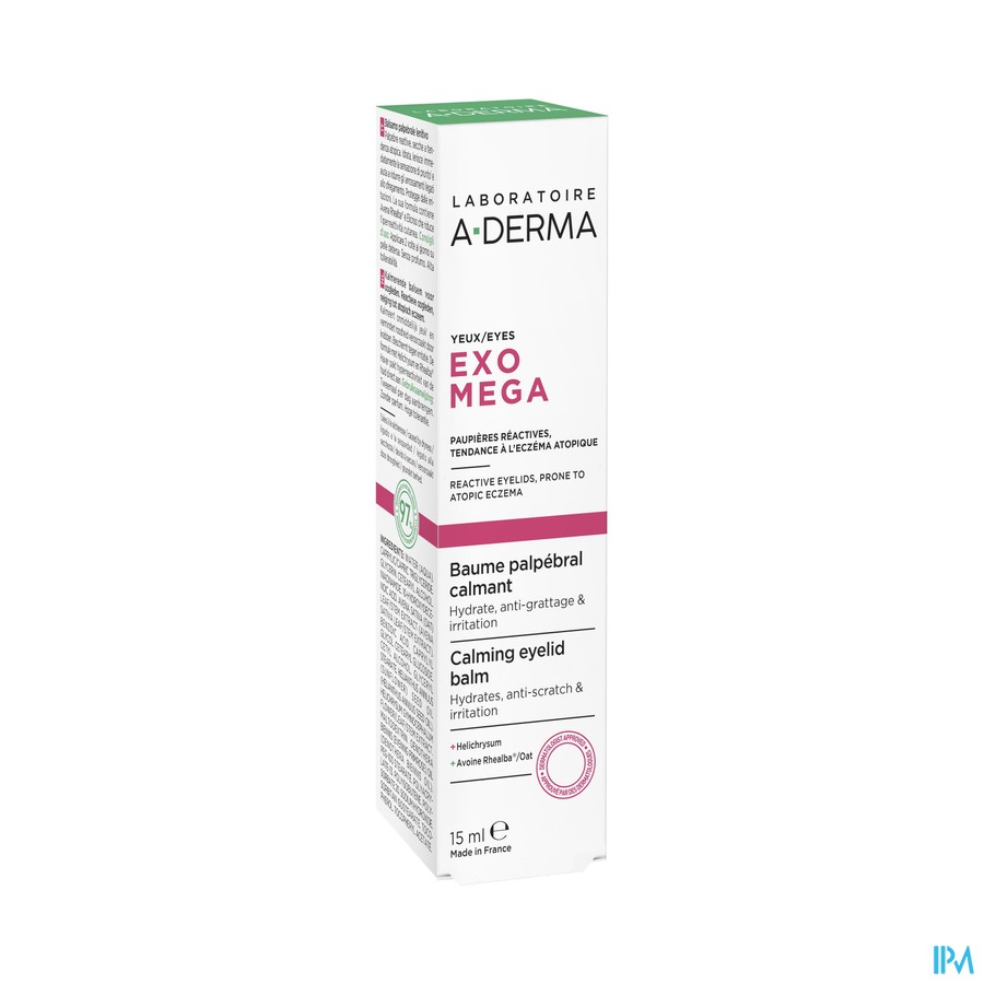 Aderma Exomega Yeux Baume Palpebral 15ml