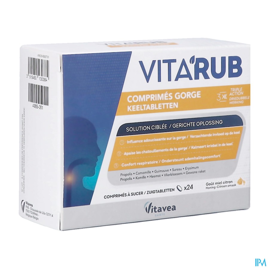 Vita'rub Keelpijn Zuigtabl 24