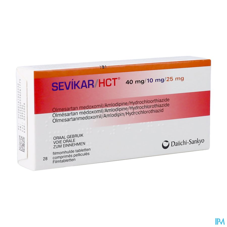Sevikar Hct 40mg/10mg/25mg Comp Pell 28 Sevikar Hct 40mg/10mg/25mg Comp Pell 28