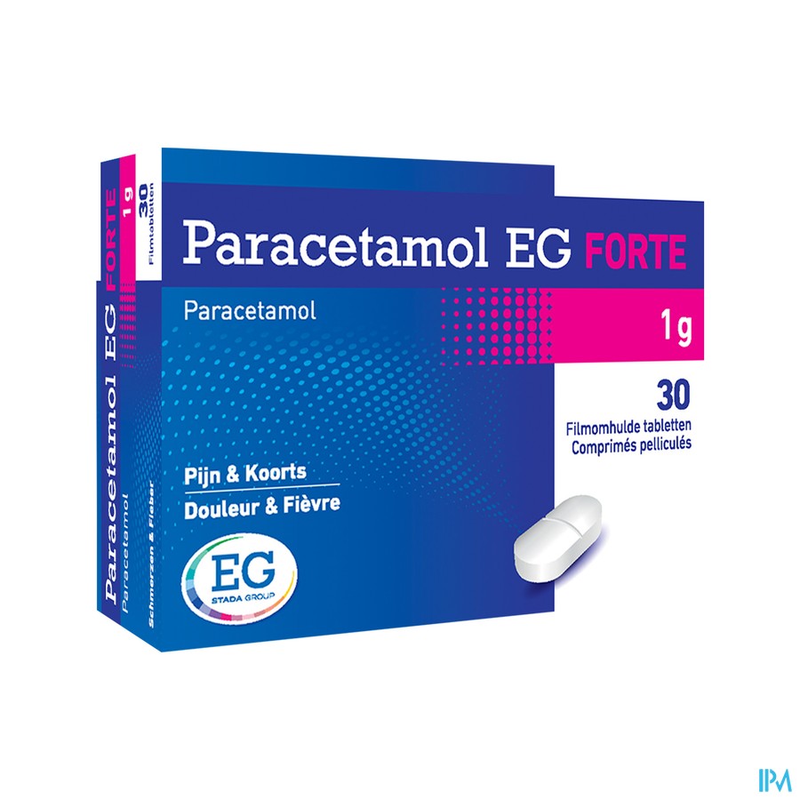 Paracetamol EG Forte 1G Comp Pell  30