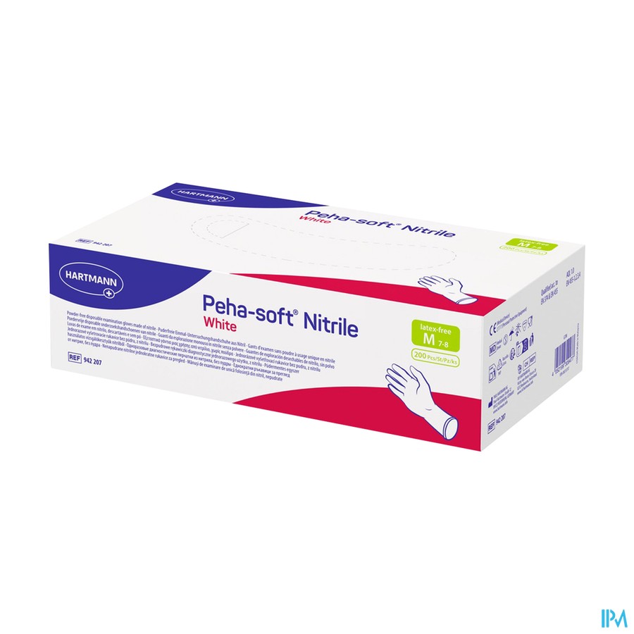 Peha Soft Gants Nitrile Blanc Xl 180 9422096