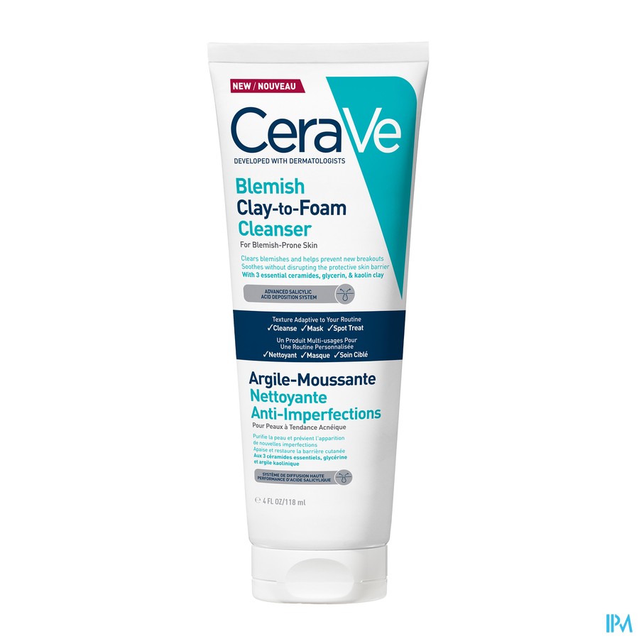 Cerave Gel Nettoyant A/imperfection Clay-foam118ml