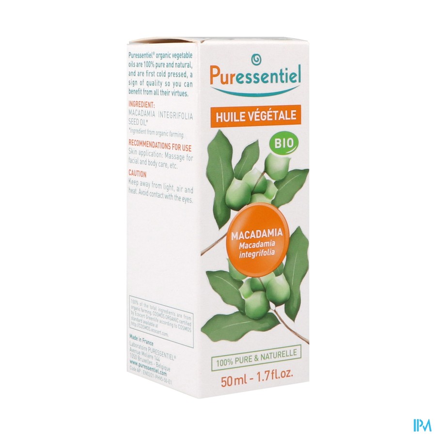 Puressentiel Plant. Olie Bio Macadamia 50ml