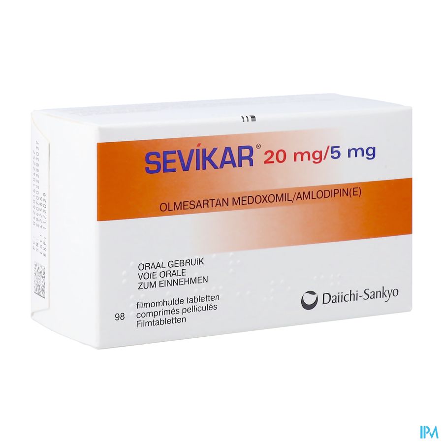 Sevikar 20mg/5mg Filmomh Tabl 98 Sevikar 20mg/5mg Filmomh Tabl 98