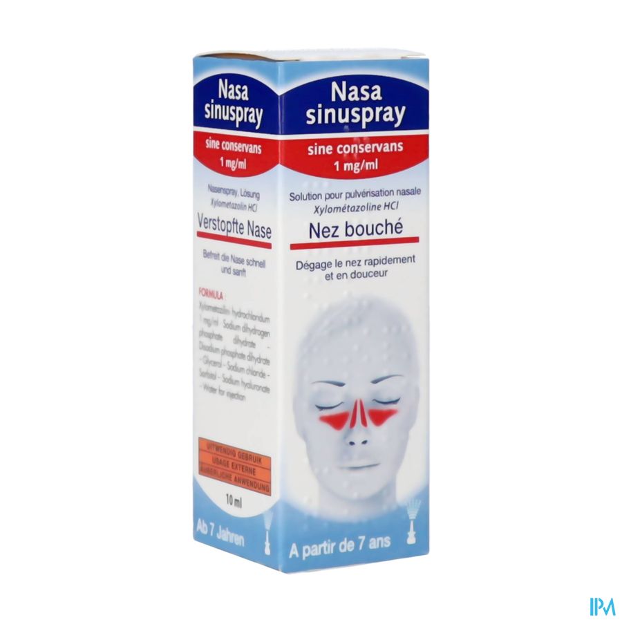 Nasasinuspray 1mg/ml Sine Conservans 10ml