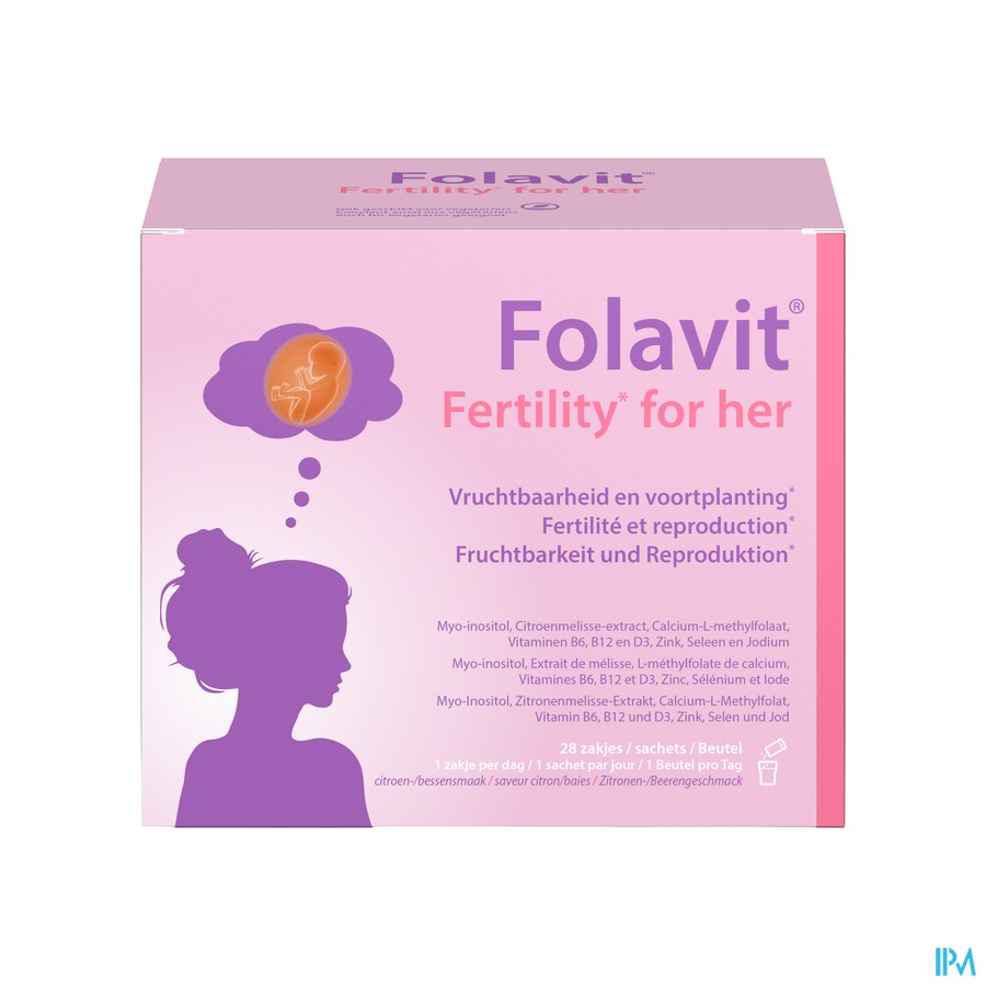 Folavit Fertility For Her Pdr 5,3g Zakje 28