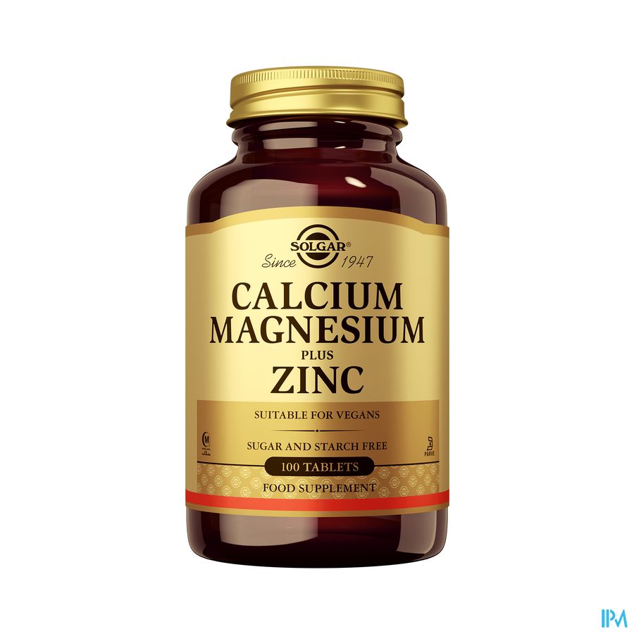 Solgar Calcium Magnesium Plus Zink Comp 100 Solgar Calcium Magnesium Plus Zink Comp 100