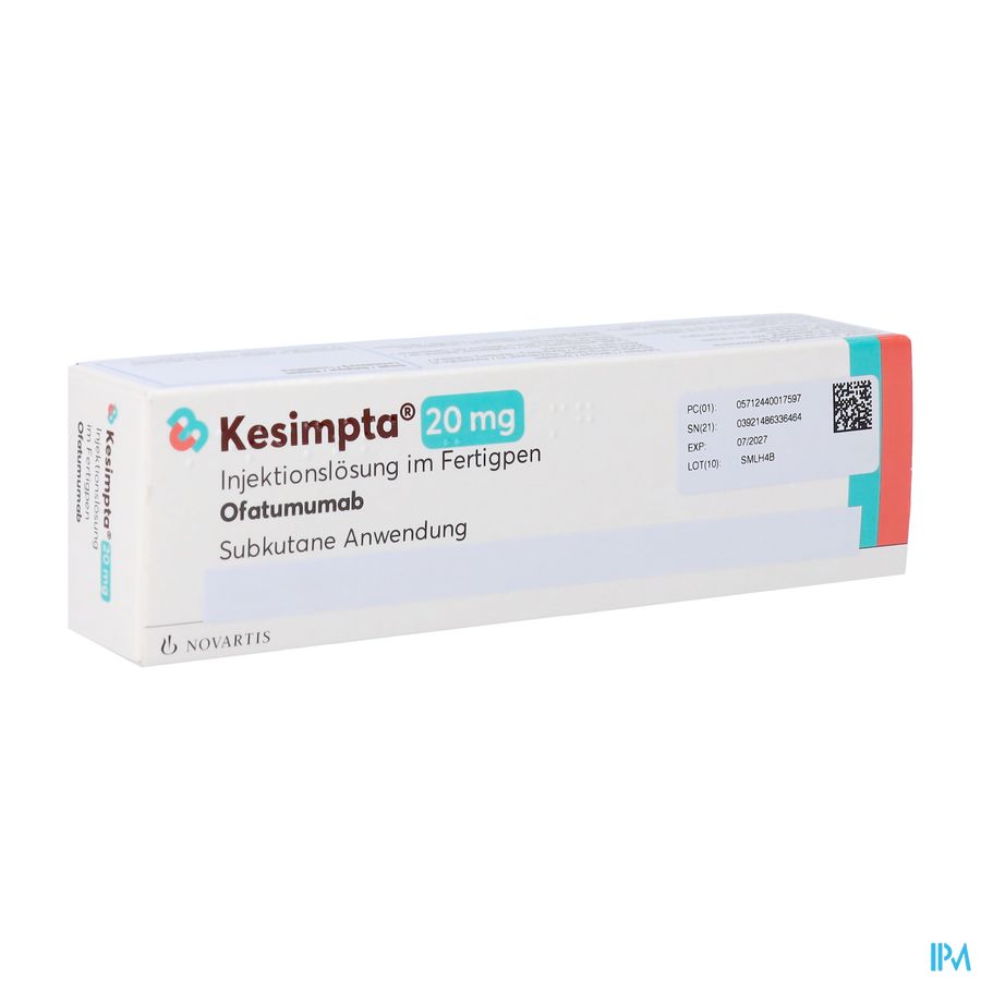 Kesimpta 20mg Abacus Opl Inj Voorgevulde Pen 1 Kesimpta 20mg Abacus Opl Inj Voorgevulde Pen 1