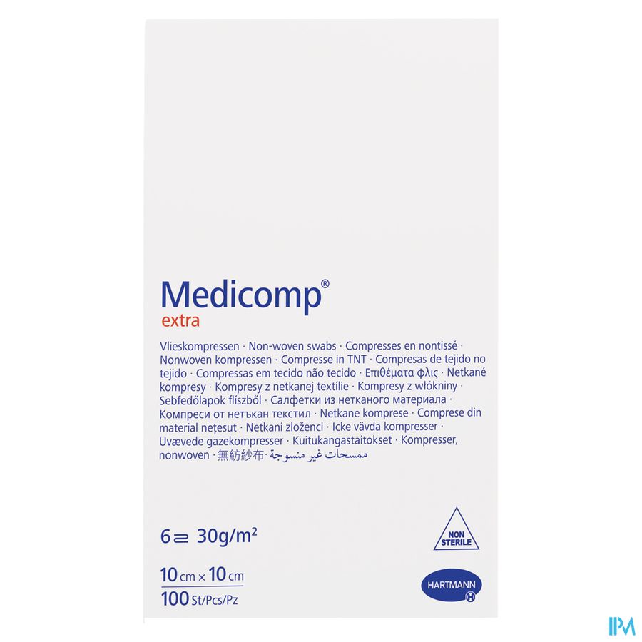 Medicomp 10x10cm 6l. Nst. 100 P/s