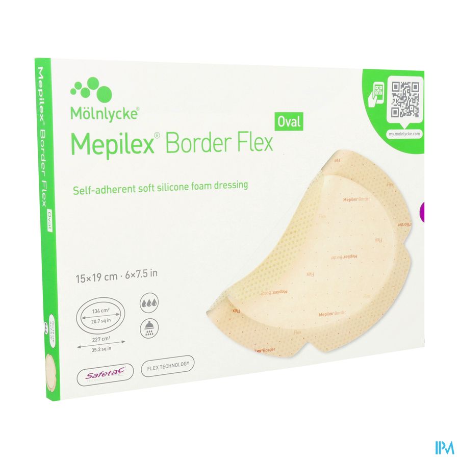 Mepilex Border Flex Oval Pans 15x19cm 5 583400 Mepilex Border Flex Oval Pans 15x19cm 5 583400