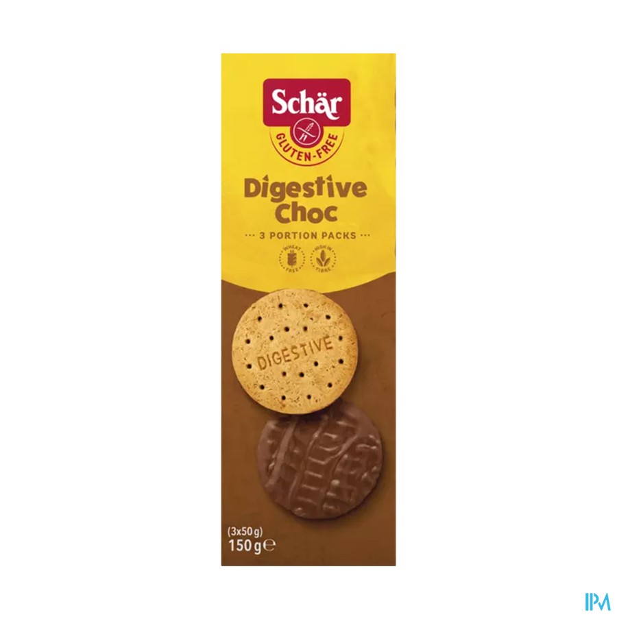 Schar Digestive Choc Glutenvrij 150g 6549 Revogan