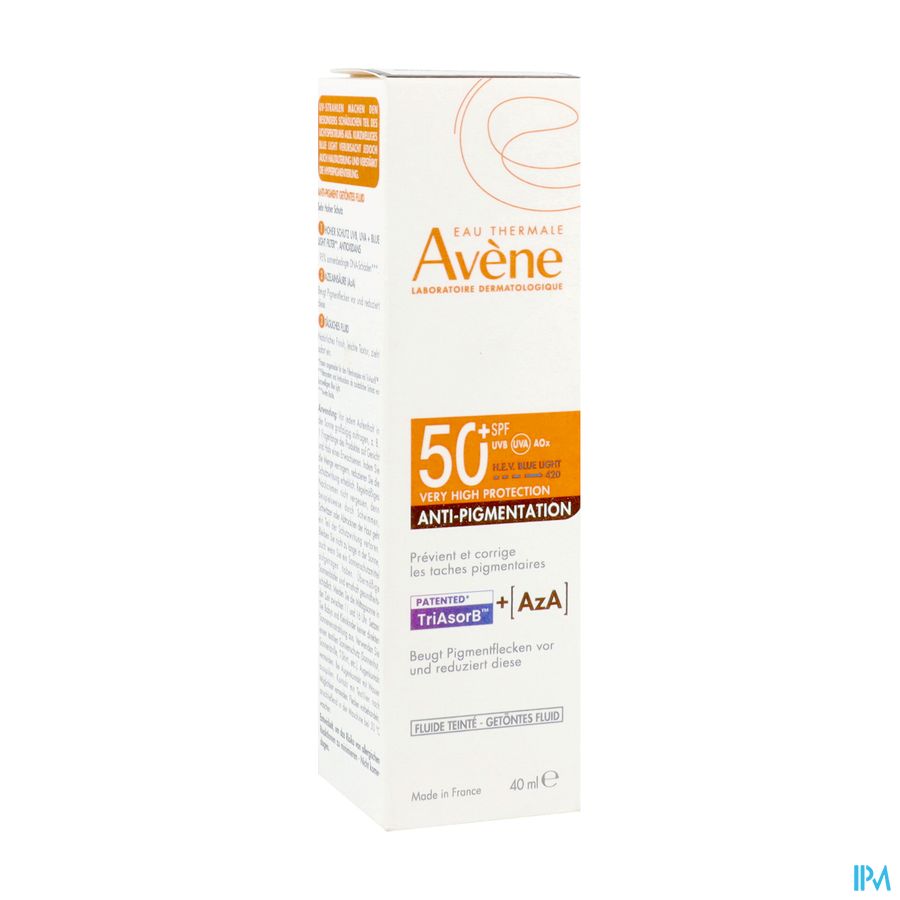 Avene Zon Spf50+ A/pigment Fluide 40ml 1