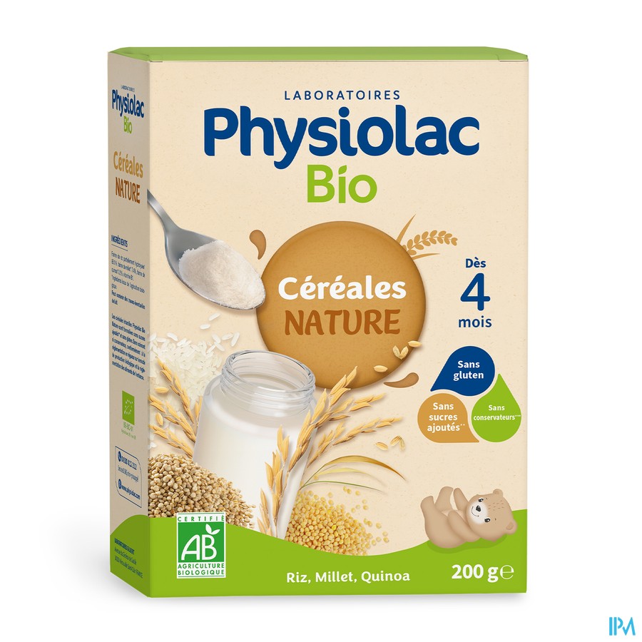 Physiolac Cereales Natuur Bio 200g