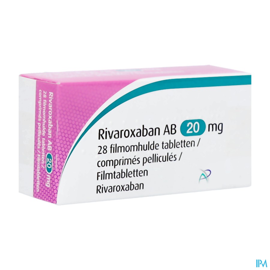 Rivaroxaban Ab Filmomh Tabl 28x20mg
