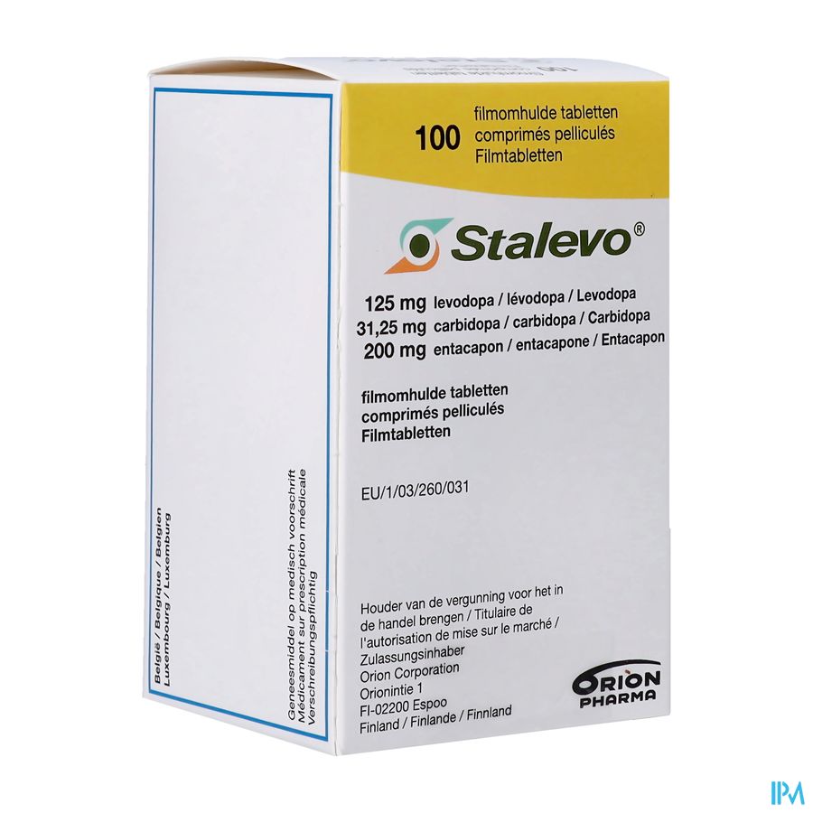 Stalevo 125mg/31,25mg/200mg Abacus Filmomh Tabl100 Stalevo 125mg/31,25mg/200mg Abacus Filmomh Tabl100