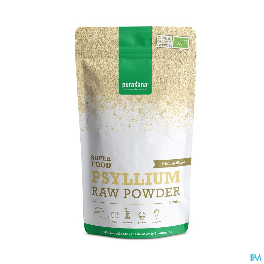 Purasana Vegan Pdr Psyllium 200g Be-bio-02