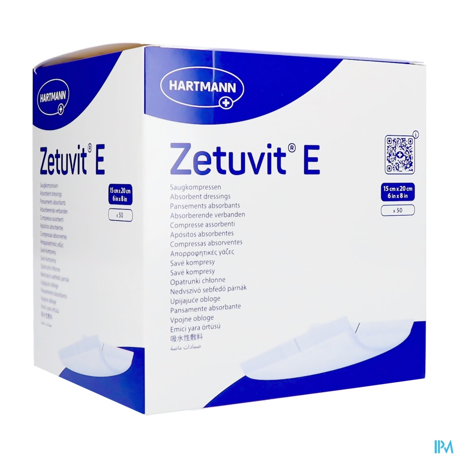 Zetuvit E N/steriel 15x20cm 50