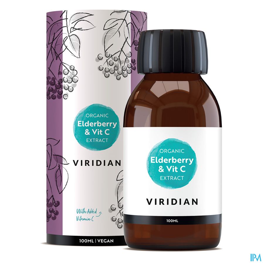 Solgar Viridian Org. Elderberry Extr.+vit C 100ml