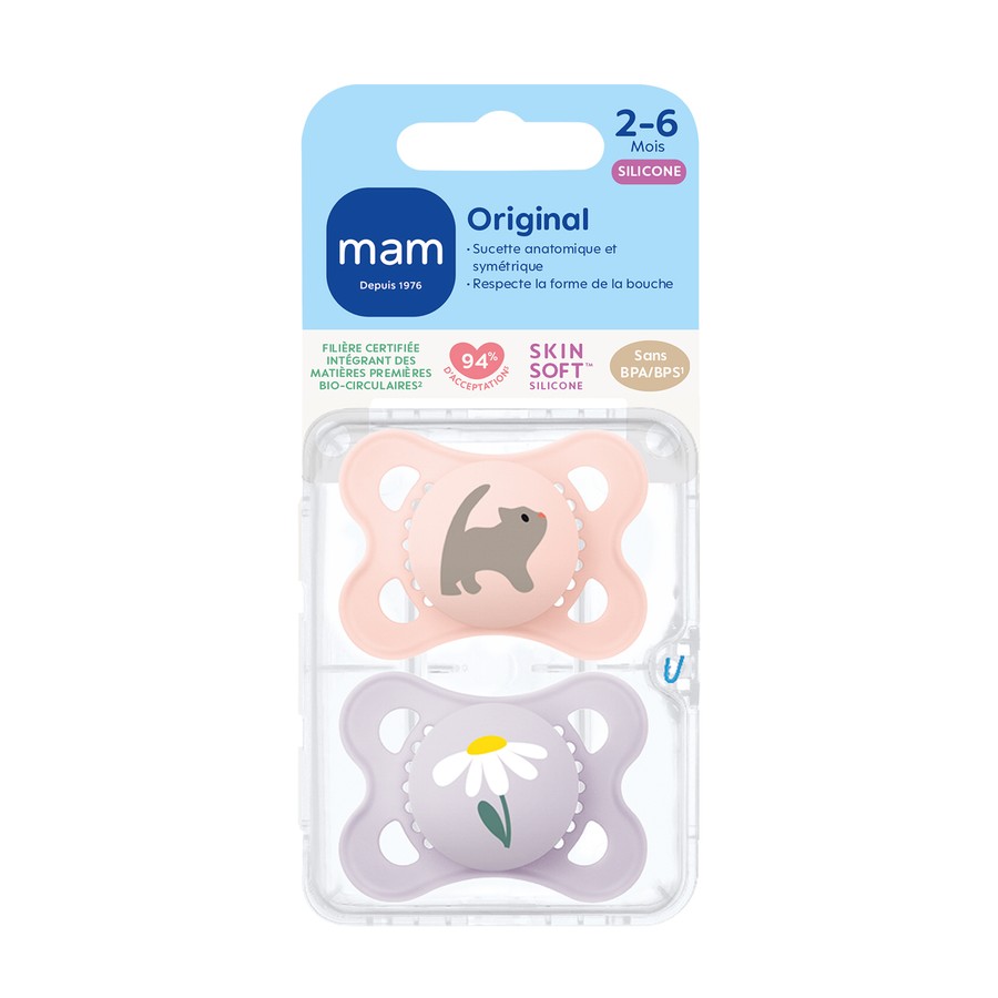 SUCET MAM ORIGIN NATUR SIL 2-6M X2