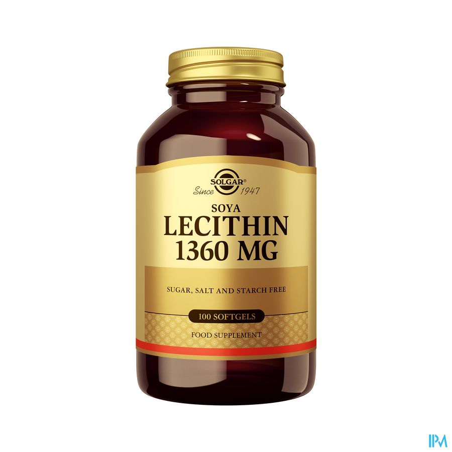 Solgar Lecithin Softgel 100x1360mg Solgar Lecithin Softgel 100x1360mg