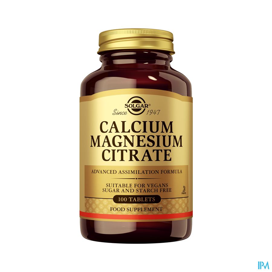 Solgar Calcium Magnesium Citraat Comp 100 Solgar Calcium Magnesium Citraat Comp 100