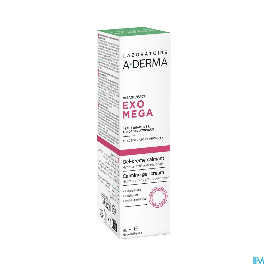 Aderma Exomega Gezicht Gel-creme 40ml