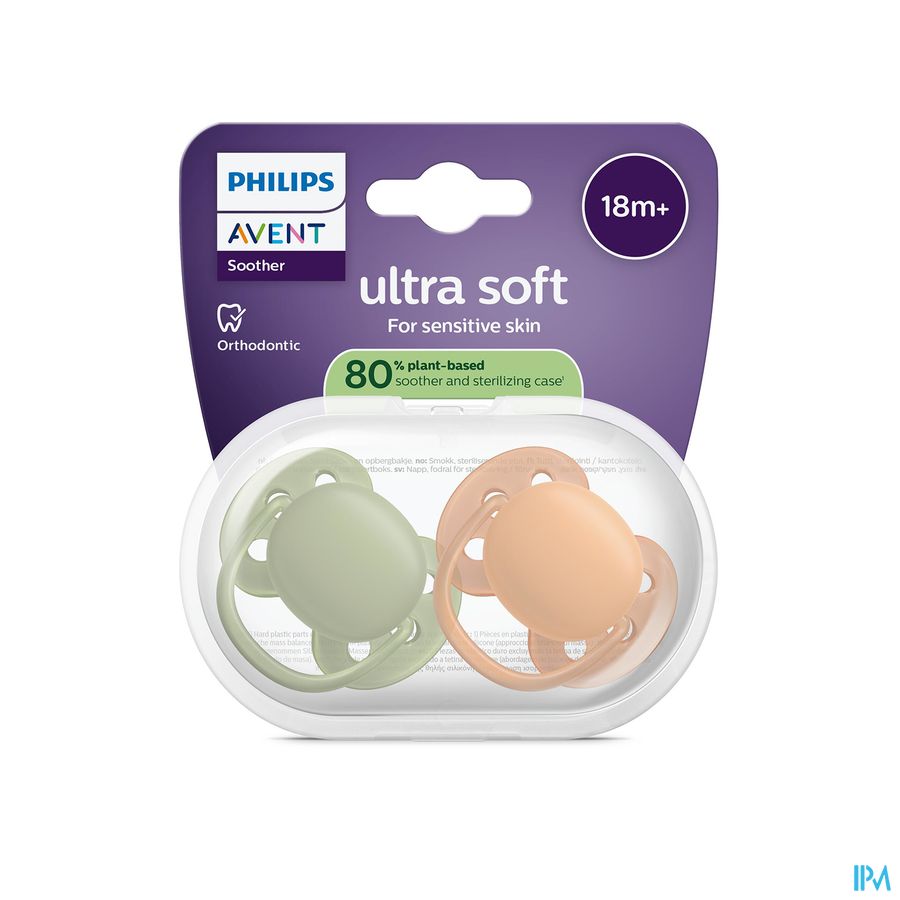 Philips Avent Fopspeen +18m Soft Terracotta/kaki 2