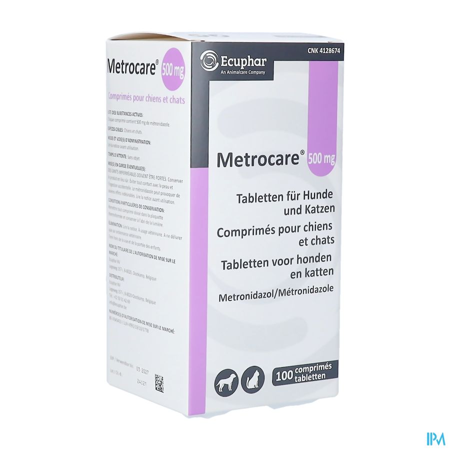 Metrocare 500mg Comp Hond Kat 100