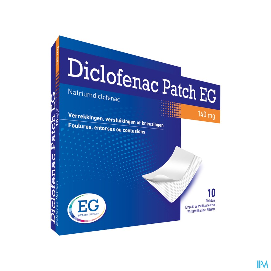 Diclofenac Patch EG 140Mg Pleister 10
